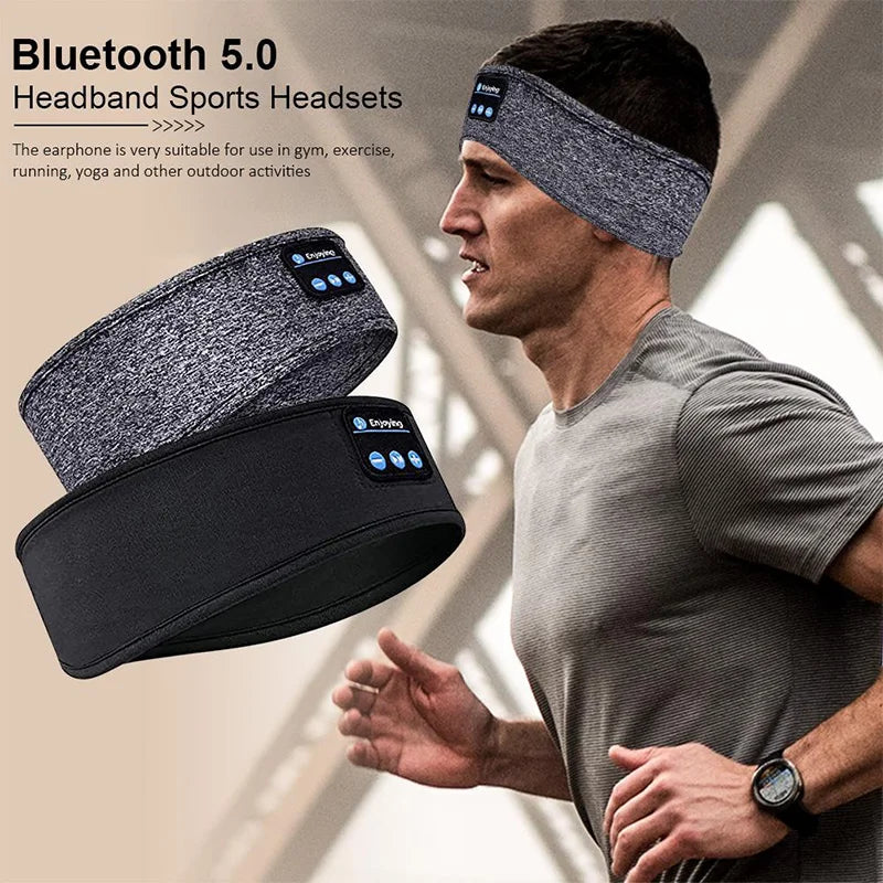 Wireless Bluetooth Headset Elastic Sports Headband