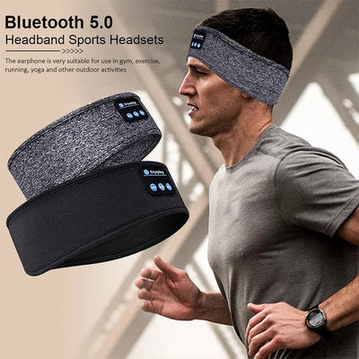 Wireless Bluetooth Headset Elastic Sports Headband