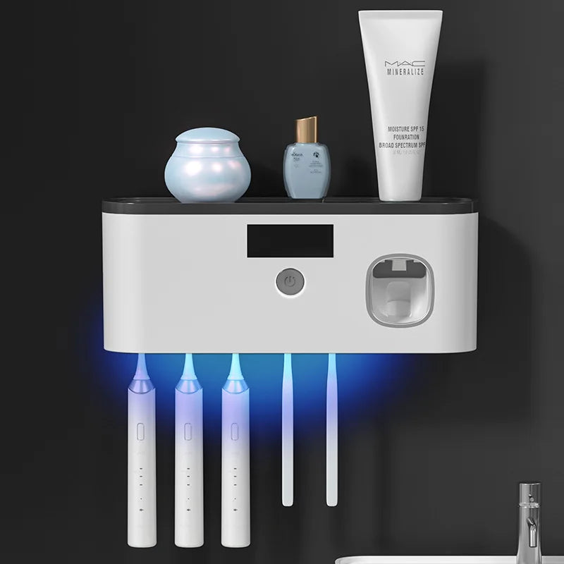 UV Toothbrush Holder Rechargeable Fast Drying Wall